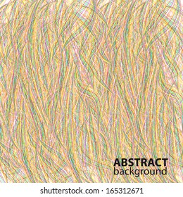 abstract vector frame with colorful lines