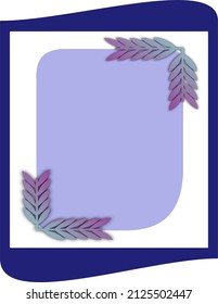  abstract vector frame design for Social Media Post Layout.