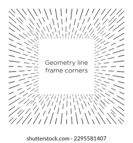 abstract vector frame template for your ideas.
firm texture lines. isolated square background for easy set.