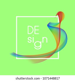 Abstract vector frame for text. Creative template for flyer, discount, marketing, poster, shopping, for sale sign, selling, banner, web, header. Trendy background.