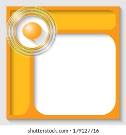 abstract vector frames for text and speech bubble