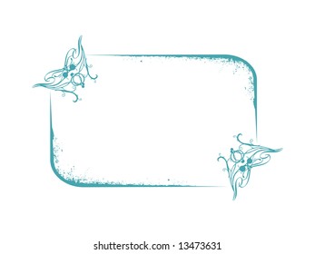 abstract vector frames themes of design element in green