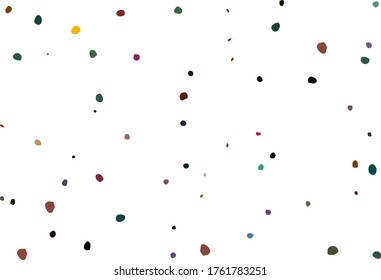 Abstract Vector Fun. Seamless Holiday Ball. Color Dot. Blue Modern Explosion Spray. Small Pattern Cute Sparks. Rainbow Party Polka Background. Purple Random Spot Splatter. Irregular Ink Dot Sparkle.
