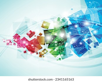 abstract vector future technology background illustration
