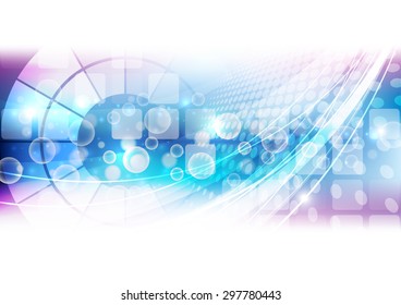 abstract vector future technology background illustration