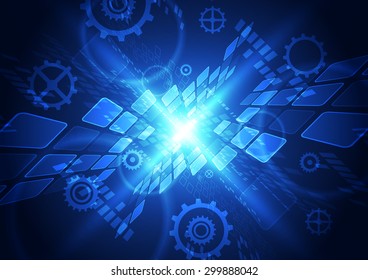 abstract vector future technology background illustration