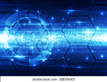 abstract vector future technology background illustration