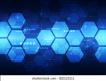 abstract vector future technology concept background illustration