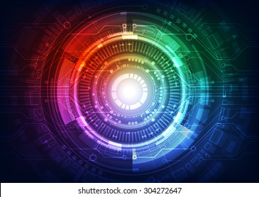 abstract vector future technology concept background illustration