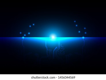 abstract vector futuristic circuit board. Electronic motherboard. illustration vector design 