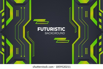 Abstract Vector futuristic geometric background.Science and technology digital line, dynamic shapes composition. Eps10 vector