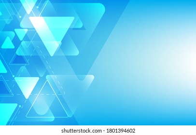 abstract vector futuristic geometric triangle shape background