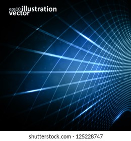 Abstract vector futuristic illustration eps10, creative dynamic element.