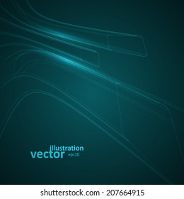 Abstract vector futuristic illustration eps10, creative dynamic element.