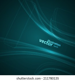 Abstract vector futuristic illustration eps10, creative dynamic element.