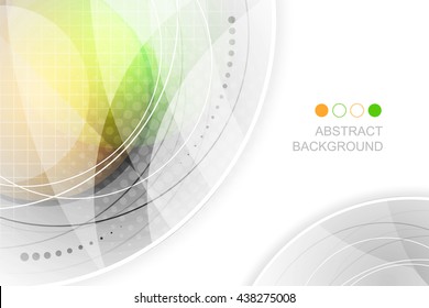 Abstract vector futuristic innovation background with halftone effect and place for your content.