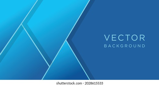 abstraktes blaues Bannerdesign, abstrakter blauer Vektorhintergrund