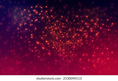 Vetor abstrato - Fundo da galáxia, estrelas da noite em azul escuro, fundo roxo, estandarte colorido cosmos.