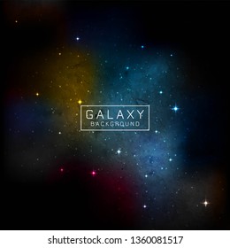 Abstract vector galaxy space background
