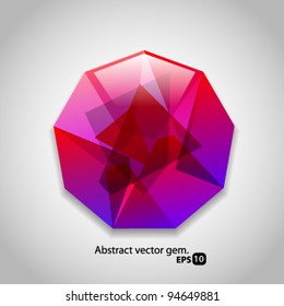 Abstract vector gem.