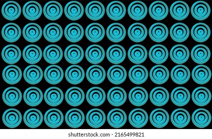 abstract vector geometric background with circles in blue gradient color