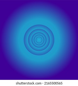 abstract vector geometric background with circles in blue gradient color