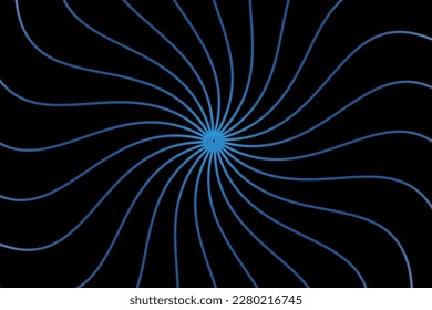 Abstract vector geometric background with irregularly shaped lines that are circularly distributed creating a sense of rotation and illusion