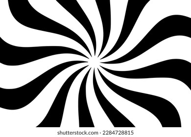 Abstract vector geometric background with irregularly shaped lines that are circularly distributed creating a sense of rotation and illusion