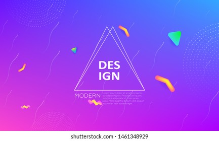 Abstract vector geometric background. Landing page for commercial business concept. Eps 10.