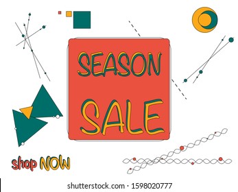 Abstract vector geometric background. Minimalistic colorful vector illustration. Vibrant wallpapers; futuristic UI design. Colorful future template for web, market, promotion sale.