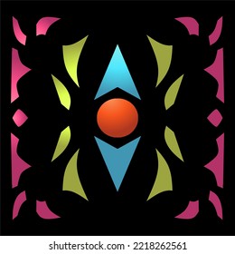 Abstract vector geometric background a shaped design. More colorful to a wallpaper. 