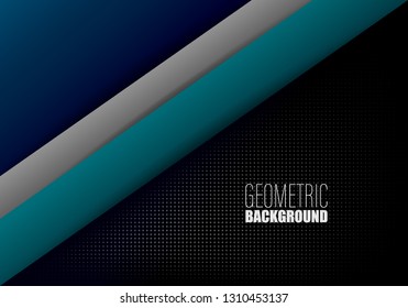 Abstract vector geometric background. Geometric shapes with shadow.