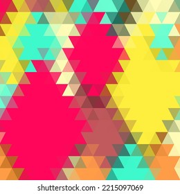 Abstract vector geometric background. template for presentation, advertising, banner, cover and more. Color triangle.