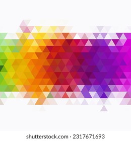 Abstract vector geometric background. template for presentation, advertising, banner, cover and more. Color triangle.