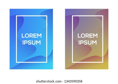Abstract vector geometric background. Trendy gradient 