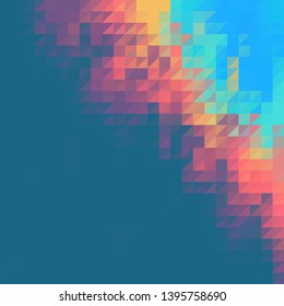 Abstract Vector Geometric Background. Triangular design layout for advertising. polygonal style