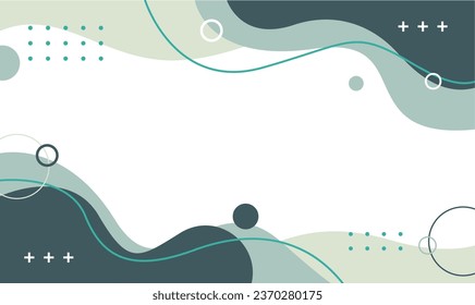 Abstract vector geometric background. Wallpaper illustration backdrop with wavy shapes. Suitable for templates, banners, posters, flyers, covers and others