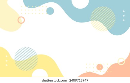 Abstract Vector Geometric Background. Wallpaper illustrations backdrop in pastel colors. Suitable for covers, poster designs, templates, banners and others