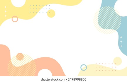 Abstract Vector Geometric Background. Wallpaper illustrations backdrop in pastel colors. Suitable for covers, poster designs, templates, banners and others