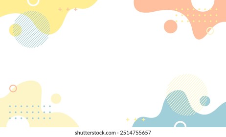 Fundo Geométrico Vetorial Abstrato. Papel de parede ilustrações fundo em cores pastel. Adequado para capas, desenhos de cartazes, modelos, banners e outros