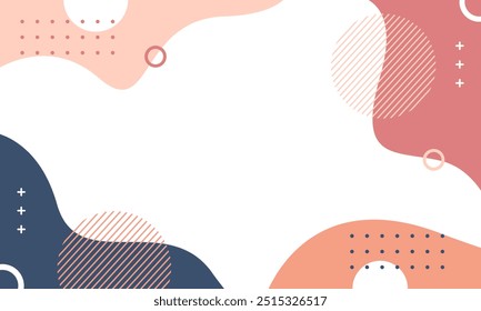 Fundo Geométrico Vetorial Abstrato. Papel de parede ilustrações fundo em cores pastel. Adequado para capas, desenhos de cartazes, modelos, banners e outros
