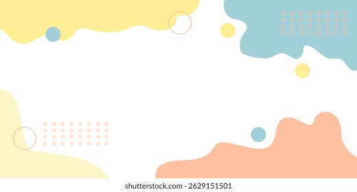 Abstract Vector Geometric Background. Wallpaper illustrations backdrop in pastel colors. Suitable for covers, poster designs, templates, banners and others