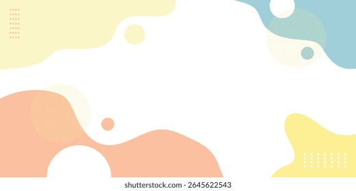 Abstract Vector Geometric Background. Wallpaper illustrations backdrop in pastel colors. Suitable for covers, poster designs, templates, banners and others