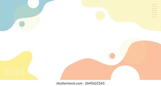 Abstract Vector Geometric Background. Wallpaper illustrations backdrop in pastel colors. Suitable for covers, poster designs, templates, banners and others