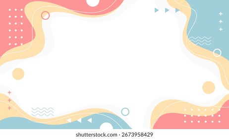 Fondo geométrico de Vector Abstractas. Fondo de ilustraciones de Fondo de pantalla en colores pastel. Conveniente para las cubiertas, los diseños del cartel, las Plantillas, los Anuncios y otros