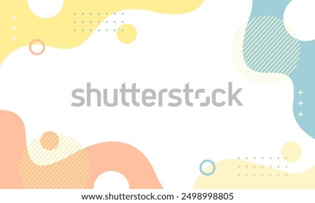 Abstract Vector Geometric Background. Wallpaper illustrations backdrop in pastel colors. Suitable for covers, poster designs, templates, banners and others