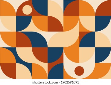 Abstract vector geometric background for your design. Bauhaus style.Vector illustration.