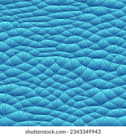 abstract vector geometric chaotic triangle background - blue