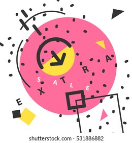 Abstract vector geometric design background