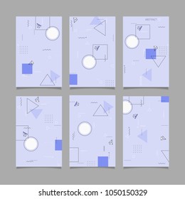 Abstract vector geometric design banners templates
